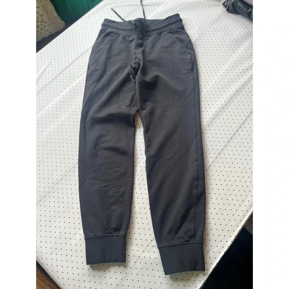 Lululemon Scuba High-Rise Jogger Black Cotton Blend Fleece Sweatpants Size 6